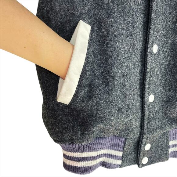 ROOTS 1986 Vintage Wool/Leather Varsity Letterman Jacket Canada Size XL 80s Vtg - Picture 3 of 14